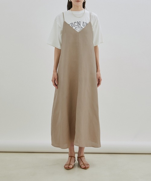 新品タグ付き SALON adam et rope 洗えるリネン キャミワンピ SALON adam et rope'（サロン アダム エ ロペ）の「【洗える