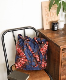 [通勤からワークアウトまで使える]アフリカンプリントエコバッグ