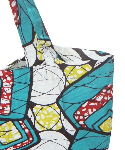 BAYFLOW（ベイフロー）の「[通勤からワークアウトまで使える]アフリカンプリントエコバッグ（エコバッグ/サブバッグ・レディース・イエロー/レッド/ホワイト・0）」の14枚目の写真