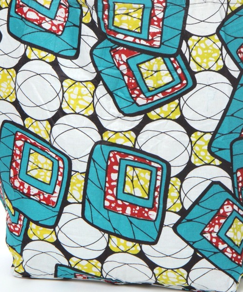 BAYFLOW（ベイフロー）の「[通勤からワークアウトまで使える]アフリカンプリントエコバッグ（エコバッグ/サブバッグ・レディース・イエロー/レッド/ホワイト・0）」の7枚目の写真