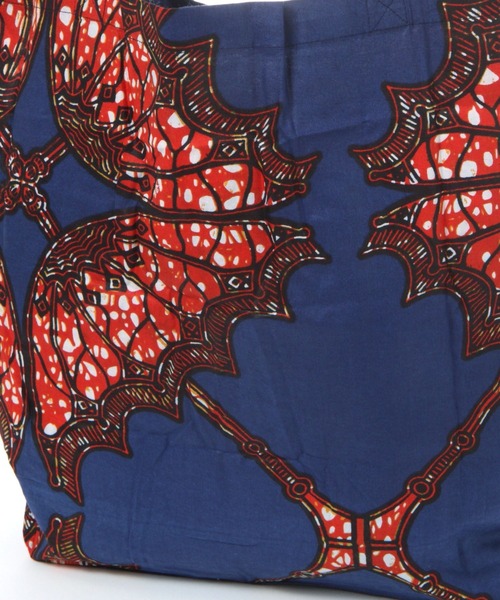 BAYFLOW（ベイフロー）の「[通勤からワークアウトまで使える]アフリカンプリントエコバッグ（エコバッグ/サブバッグ・レディース・イエロー/レッド/ホワイト・0）」の18枚目の写真