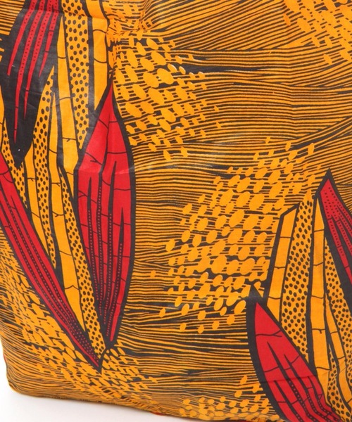 BAYFLOW（ベイフロー）の「[通勤からワークアウトまで使える]アフリカンプリントエコバッグ（エコバッグ/サブバッグ・レディース・イエロー/レッド/ホワイト・0）」の12枚目の写真