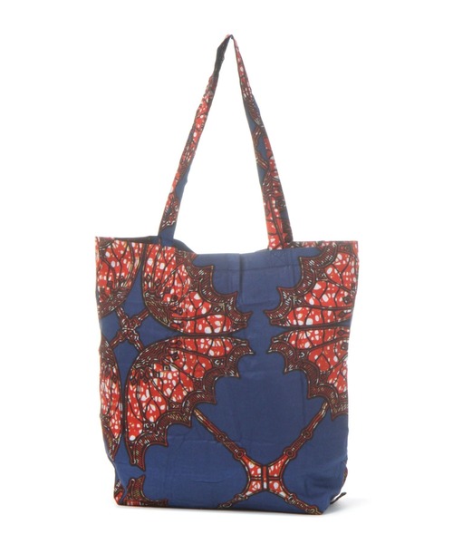 BAYFLOW（ベイフロー）の「[通勤からワークアウトまで使える]アフリカンプリントエコバッグ（エコバッグ/サブバッグ・レディース・イエロー/レッド/ホワイト・0）」の21枚目の写真