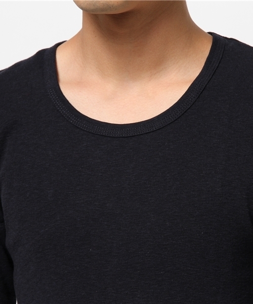 OUTLET(アウトレット)の「【Ciaopanic】弱スラブフライスL/SUネック(Tシャツ/カットソー・メンズ・チャコールグレー/ライトグレー/ネイビー・MEDIUM/LARGE)」の7枚目の写真