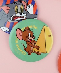 TOM&JERRY（トムアンドジェリー）の「TOM and JERRY×Flapperトムジェリフレンズ缶バッチミラー（手鏡/メイクミラー）」