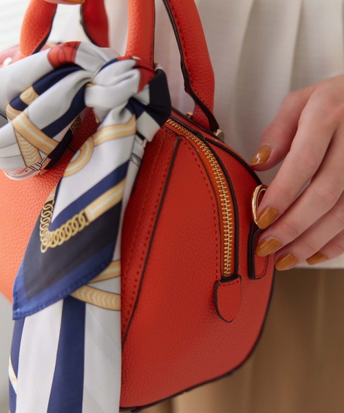 Edit Sheen（エディットシーン）の「ボストン型ショルダーバッグ（ショルダーバッグ・レディース・オレンジ/ブラック/ホワイト・FREE）」の16枚目の写真