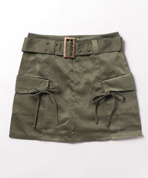 SPIGA(スピーガ)の「ベルト付カーゴミニスカート(スカート・レディース・ブラック/カーキ/ベージュ・SMALL/MEDIUM)」の21枚目の写真