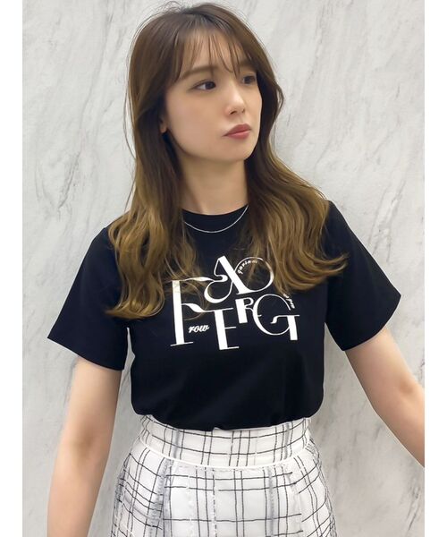 dazzlin(ダズリン)の「シーズンロゴTシャツ(Tシャツ/カットソー・レディース・オフホワイト/ブラック/ブルー・FREE)」の19枚目の写真