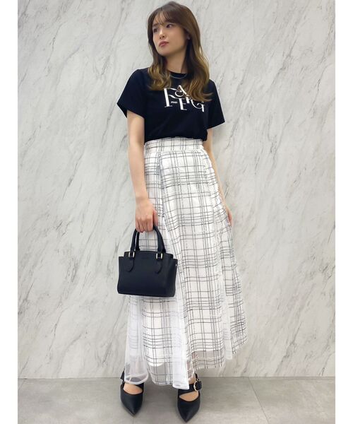 dazzlin(ダズリン)の「シーズンロゴTシャツ(Tシャツ/カットソー・レディース・オフホワイト/ブラック/ブルー・FREE)」の15枚目の写真