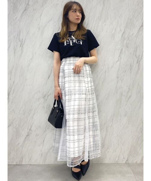 dazzlin(ダズリン)の「シーズンロゴTシャツ(Tシャツ/カットソー・レディース・オフホワイト/ブラック/ブルー・FREE)」の13枚目の写真