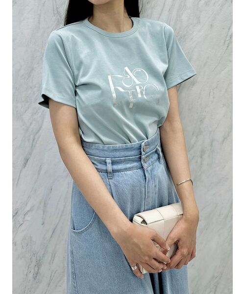 dazzlin(ダズリン)の「シーズンロゴTシャツ(Tシャツ/カットソー・レディース・オフホワイト/ブラック/ブルー・FREE)」の20枚目の写真