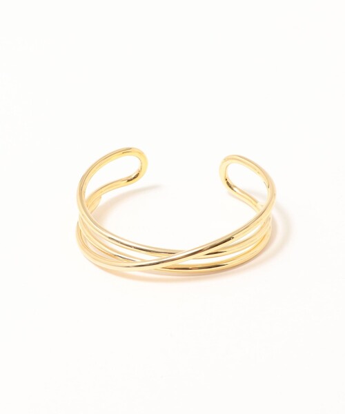 NOLLEY’S（ノーリーズ）の「クロスラインバングル GOLD（ブレスレット・レディース・ゴールド・FREE）」の4枚目の写真