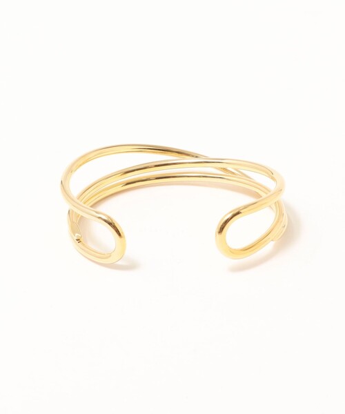 NOLLEY’S（ノーリーズ）の「クロスラインバングル GOLD（ブレスレット・レディース・ゴールド・FREE）」の2枚目の写真