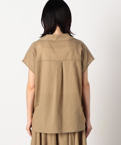 COMME CA ISM(コムサイズム)の「【洗える/セットアップ対応】オープンカラー ブラウス(シャツ/ブラウス・レディース・ブラウン/ピンク系その他/キャメル・MEDIUM/LARGE)」の12枚目の写真