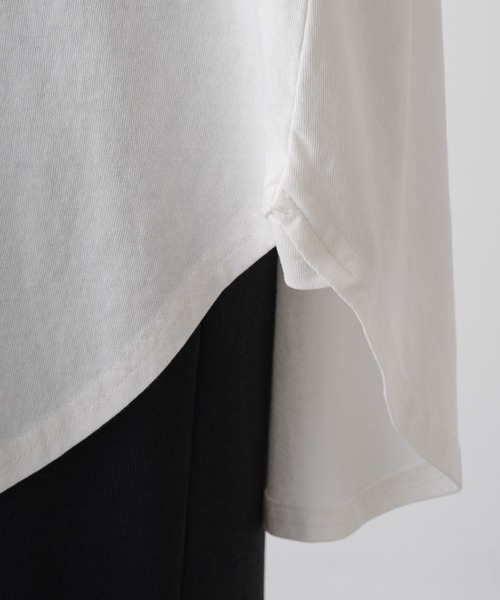 PUAL CE CIN（ピュアルセシン）の「ユーズドライクフォトプリントTシャツ（Tシャツ/カットソー・レディース・ベージュ/オフホワイト/チャコールグレー・FREE）」の13枚目の写真