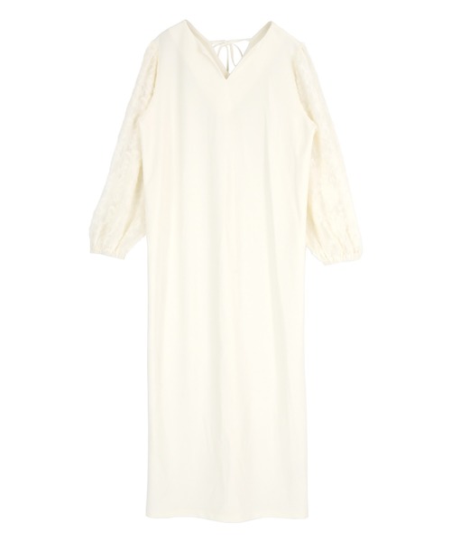 titivate(ティティベイト)の「シアージャガードスリーブワンピース(ワンピース・レディース・ブルー/アイボリー/ブラック・M/TM/PS(XS-S))」の10枚目の写真