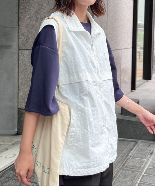 CPCM(シーピーシーエム)の「ナイロン1ポイント刺繍スタンドベスト(ベスト・メンズ・ブラック/ネイビー/ホワイト・FREE)」の18枚目の写真