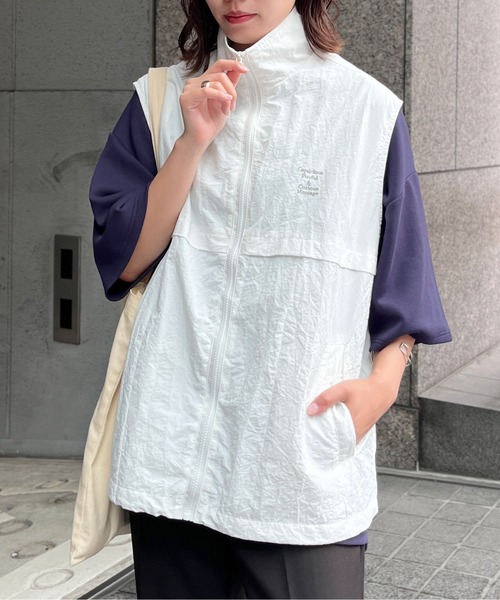 CPCM(シーピーシーエム)の「ナイロン1ポイント刺繍スタンドベスト(ベスト・メンズ・ブラック/ネイビー/ホワイト・FREE)」の20枚目の写真
