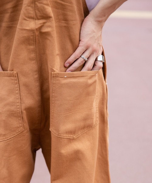 WEGO（ウィゴー）の「WEGO/ワーカーズオーバーオール（サロペット/オーバーオール・メンズ・ブラック/ホワイト/ブラウン/ライトインディゴブルー・FREE）」の14枚目の写真