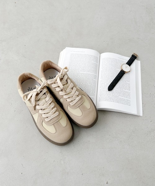 セール】配色ジャーマントレーナースニーカー（スニーカー）｜CLEA