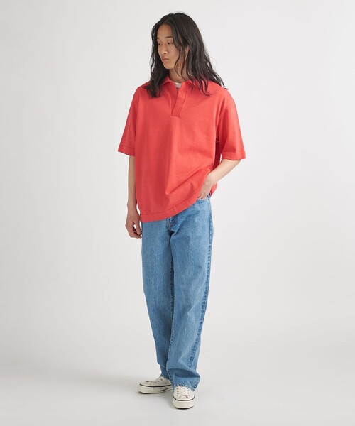 District（ディストリクト）の「＜District＞スキッパー プルオーバー ニット（ニット/セーター・メンズ・ピンク/ダークブラウン・S/M）」の17枚目の写真