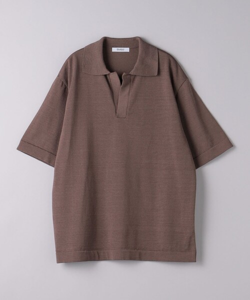 District（ディストリクト）の「＜District＞スキッパー プルオーバー ニット（ニット/セーター・メンズ・ピンク/ダークブラウン・S/M）」の6枚目の写真