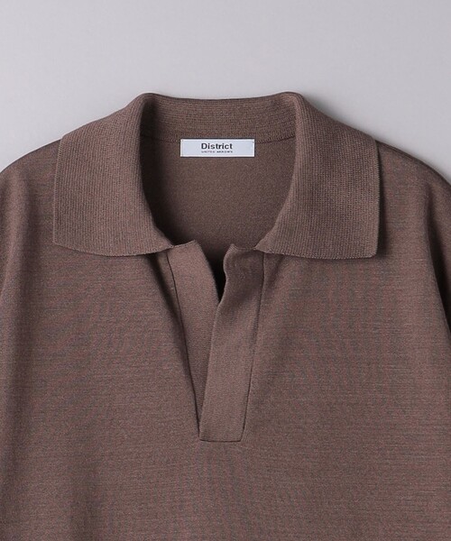 District（ディストリクト）の「＜District＞スキッパー プルオーバー ニット（ニット/セーター・メンズ・ピンク/ダークブラウン・S/M）」の15枚目の写真