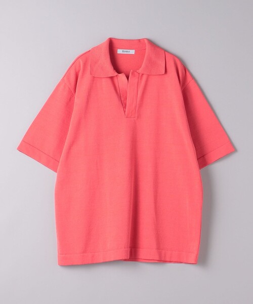 District（ディストリクト）の「＜District＞スキッパー プルオーバー ニット（ニット/セーター・メンズ・ピンク/ダークブラウン・S/M）」の9枚目の写真