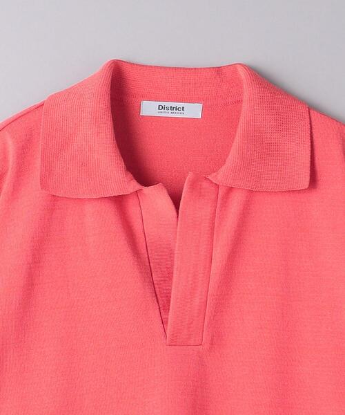 District（ディストリクト）の「＜District＞スキッパー プルオーバー ニット（ニット/セーター・メンズ・ピンク/ダークブラウン・S/M）」の13枚目の写真