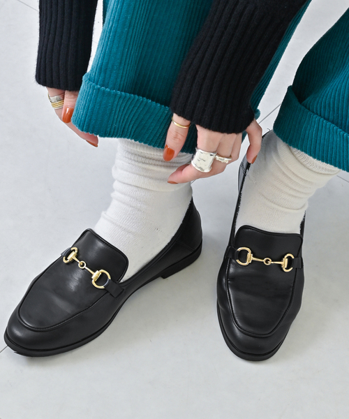 B.C STOCK(ベーセーストック)の「《追加》ビットローファー(ローファー・レディース・ブラック/ブラウン・SMALL/MEDIUM/LARGE)」の2枚目の写真
