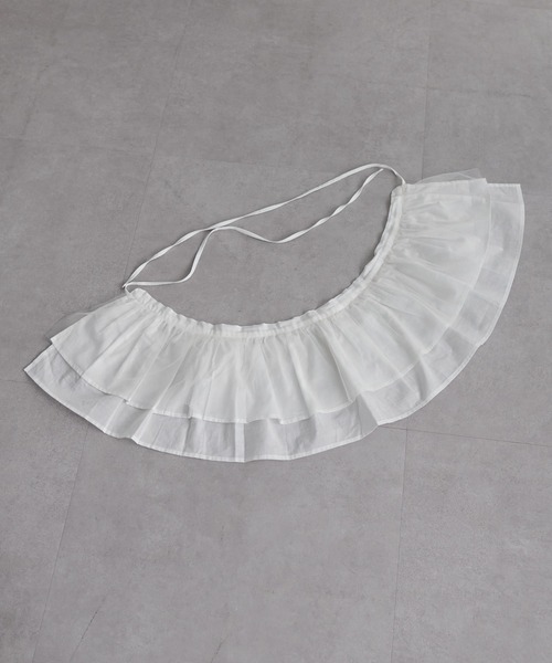 DISCOAT（ディスコート）の「【新色追加！/SET ITEM】チュールセットシアーロングTシャツ《マルチWAY仕様》（Tシャツ/カットソー・レディース・オフホワイト/ブラック/ライトグレー・FREE）」の7枚目の写真