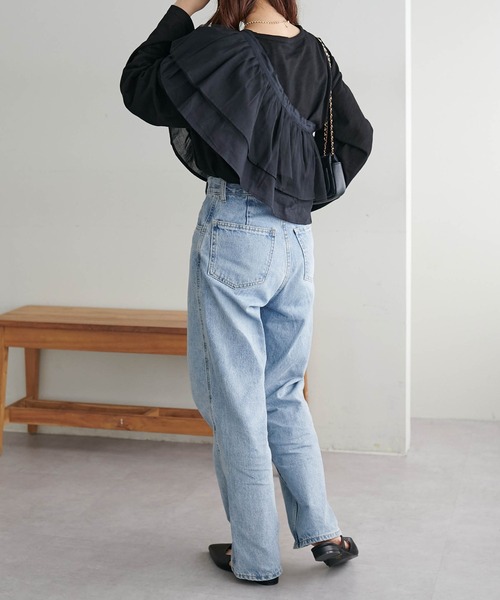 DISCOAT（ディスコート）の「【新色追加！/SET ITEM】チュールセットシアーロングTシャツ《マルチWAY仕様》（Tシャツ/カットソー・レディース・オフホワイト/ブラック/ライトグレー・FREE）」の14枚目の写真