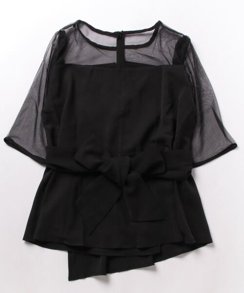 e-zakkamania stores(イーザッカマニアストアーズ)の「シアー ラップブラウス(シャツ/ブラウス・レディース・ライトベージュ/ブラック/カーキ・M)」の21枚目の写真