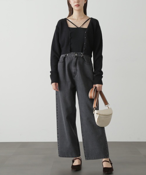 FREE'S MART(フリーズマート)の「◆ソフトシャギーショートカーディガン(カーディガン/ボレロ・レディース・ホワイト/ブラック/ピンク/ブルー・FREE)」の7枚目の写真