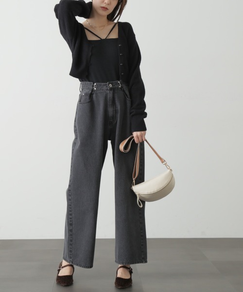 FREE'S MART(フリーズマート)の「◆ソフトシャギーショートカーディガン(カーディガン/ボレロ・レディース・ホワイト/ブラック/ピンク/ブルー・FREE)」の9枚目の写真