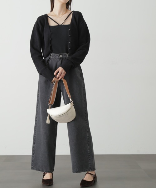 FREE'S MART(フリーズマート)の「◆ソフトシャギーショートカーディガン(カーディガン/ボレロ・レディース・ホワイト/ブラック/ピンク/ブルー・FREE)」の10枚目の写真