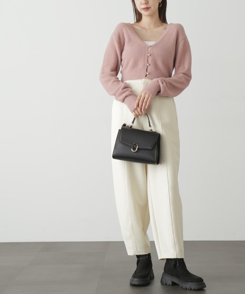 FREE'S MART(フリーズマート)の「◆ソフトシャギーショートカーディガン(カーディガン/ボレロ・レディース・ホワイト/ブラック/ピンク/ブルー・FREE)」の20枚目の写真