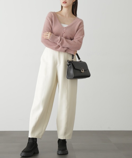 FREE'S MART(フリーズマート)の「◆ソフトシャギーショートカーディガン(カーディガン/ボレロ・レディース・ホワイト/ブラック/ピンク/ブルー・FREE)」の21枚目の写真