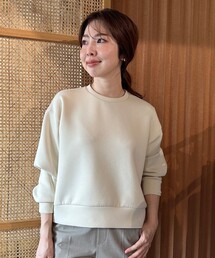 【WEB限定】BEAUTY FORM JERSEY サイドZIP クロップドプルオーバー
