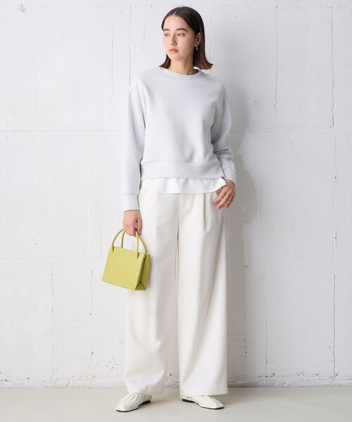 【WEB限定】BEAUTY FORM JERSEY サイドZIP クロップドプルオーバー（Tシャツ/カットソー）｜UNFILO（アンフィーロ）