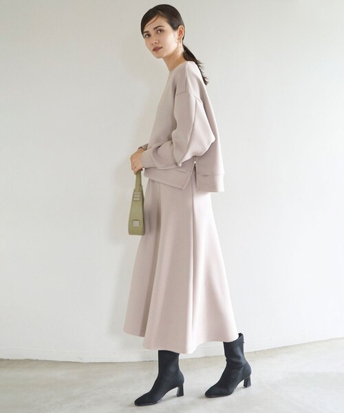 【WEB限定】BEAUTY FORM JERSEY サイドZIP クロップドプルオーバー（Tシャツ/カットソー）｜UNFILO（アンフィーロ）