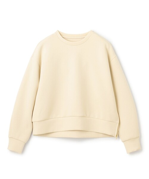 【WEB限定】BEAUTY FORM JERSEY サイドZIP クロップドプルオーバー（Tシャツ/カットソー）｜UNFILO（アンフィーロ）