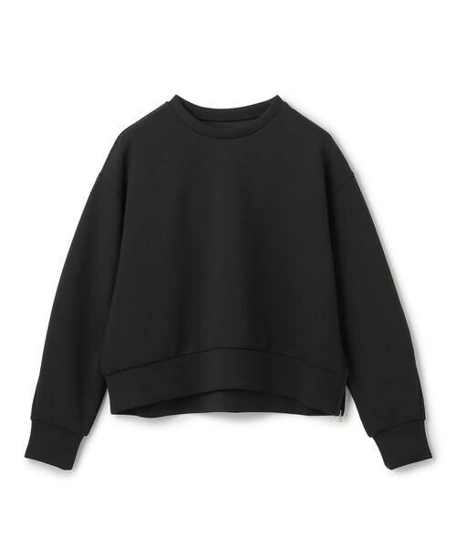 【WEB限定】BEAUTY FORM JERSEY サイドZIP クロップドプルオーバー（Tシャツ/カットソー）｜UNFILO（アンフィーロ）