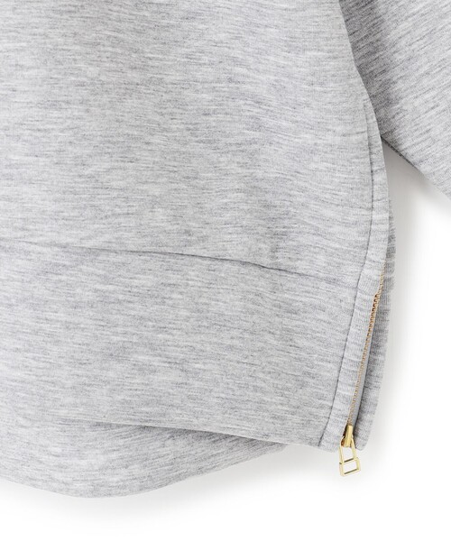 【WEB限定】BEAUTY FORM JERSEY サイドZIP クロップドプルオーバー（Tシャツ/カットソー）｜UNFILO（アンフィーロ）