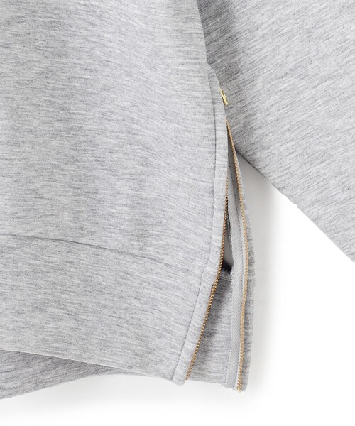 【WEB限定】BEAUTY FORM JERSEY サイドZIP クロップドプルオーバー（Tシャツ/カットソー）｜UNFILO（アンフィーロ）