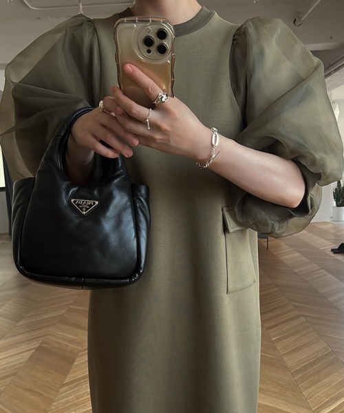 WILLFULLY（ウィルフリー）の「organdy gently half sleeve zip ponte