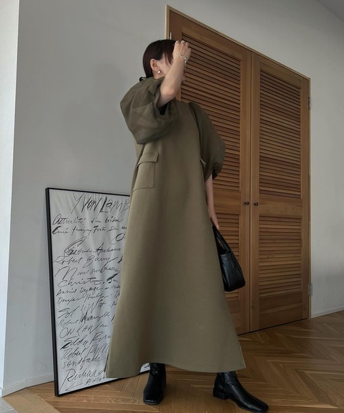 WILLFULLY（ウィルフリー）の「organdy gently half sleeve zip ponte