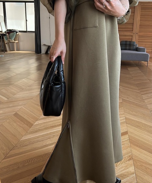 WILLFULLY（ウィルフリー）の「organdy gently half sleeve zip ponte