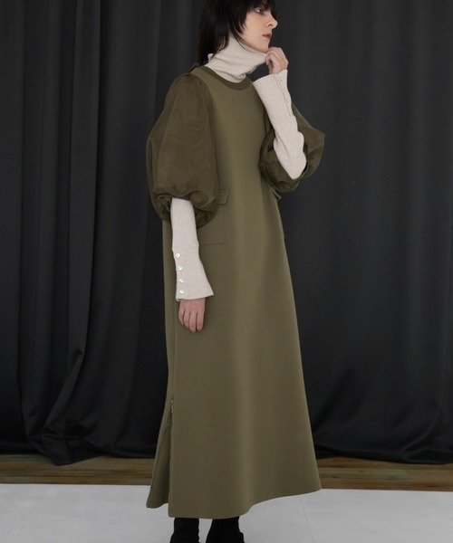 WILLFULLY（ウィルフリー）の「organdy gently half sleeve zip