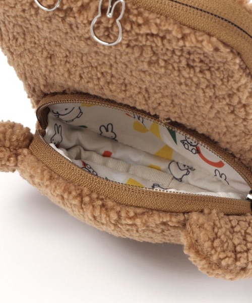 studio CLIP（スタディオクリップ）の「ボアお財布ショルダー【Dick Brunaコラボ】（財布・レディース・アイボリー/ブラウン・FREE）」の9枚目の写真